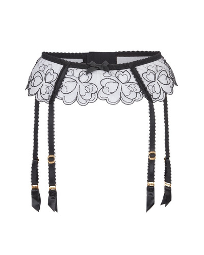 Beatrice Suspender Belt, Black – melvik – Luxury Lingerie, Sleepwear,  Loungewear